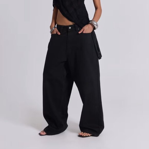 Jaded London Colossus Jean - solid black - Picture 1 of 3